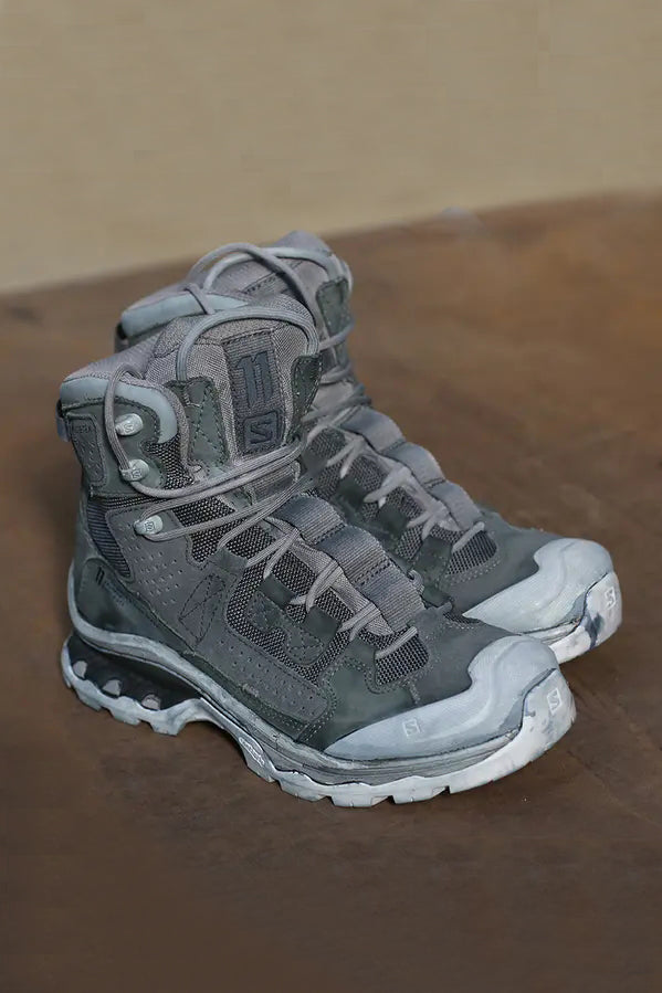 11 by boris bidjan saberi Hand-dyed high-top sports shoes series Very comfortable to wear Slightly increased height Made in Germany BOOT2-HL gray-green P111